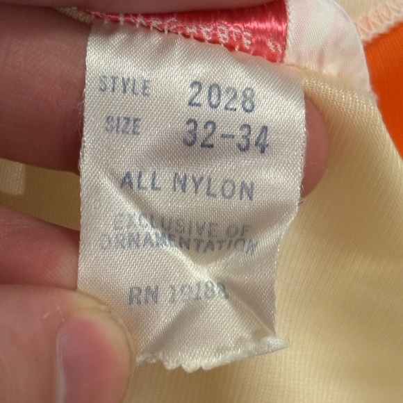 Vintage y2k sears 60s sheer nightgown yellow trim retro 70s dress 32-34 small - Picture 14 of 16